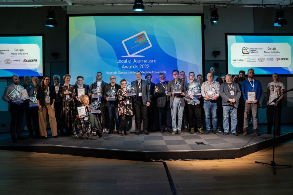Laureaci Local e- Journalism Awards 2022. fot. Stowarzyszenie Mediów Lokalnych localpress.pl