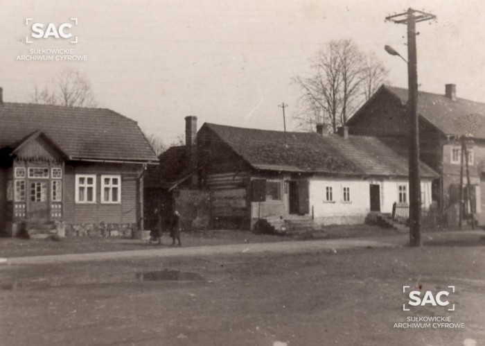 Sułkowicki rynek z lat siedemdziesiątych. Fot. Ze zbiorów SAC.