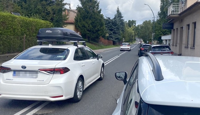 Tak wygląda przejazd ulicą Sobieskiego.